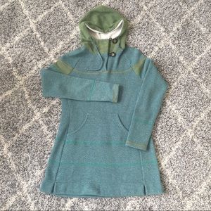 Wool pull over hoodie